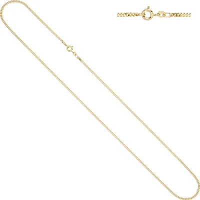 Produktbild von JOBO Panzerkette 333 Gelbgold 2,1 mm 80 cm Gold Kette Halskette Goldkette Federring