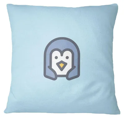 Kissenhülle 60x60 cm Hellblau Polyester für Sofa