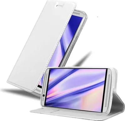 Produktbild von Cadorabo Handyhülle für ZTE Axon 7 MINI Schutz Hülle in Silber Cover Etui Book Case Booklet