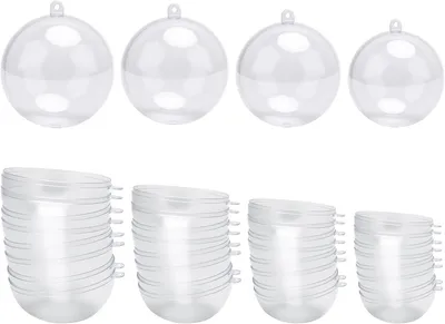 Obrázok produktu pre priehľadné plastové gule na naplnenie 20 ks, 3 až 6 cm, pre párty
