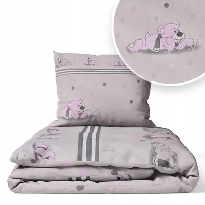 Produktbild von Kinderbettwäsche 90x120 Baumwolle Baby Bettwäsche Set 90x120 + 40x60 Kissenbezug Jungen & Mädchen Kleinkind Bettbezug
