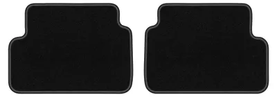 Productafbeelding van Velours achtermatten voor Ford Focus MK1 FL 2001-2004 (hatchback/sedan/stationwagen) – 2-delig, zwart, op maat – Wielganizator LUX