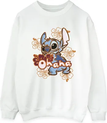 Produktbild von Disney - "Ohana" Sweatshirt für Damen BI22823 (L) (Weiß)