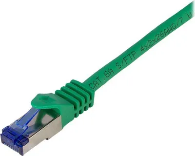 Produktbild von LogiLink C6A025S, 0,5 m, Cat6a, S/FTP (S-STP), RJ-45, RJ-45, Grün