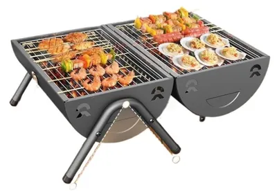 Produktbild von Tragbarer Grill mit hitzebeständigem Griff
