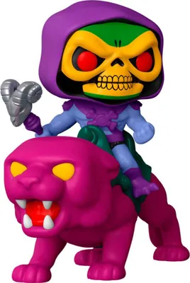 Image de Funko- Pop Ride Les Maîtres de l'Univers Skeletor sur Panthor Jouet à collectionner, Multicolore (51458) OCIOSTOCK Tranche d'âge : +3 ans
