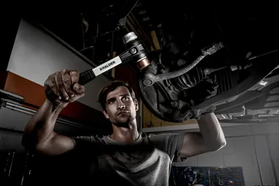 Produktbild von HALDER SIMPLEX - Schonhammer mit verstärktem TE-Gehäuse und Fiberglasstiel, Kupfer / Weichmetall