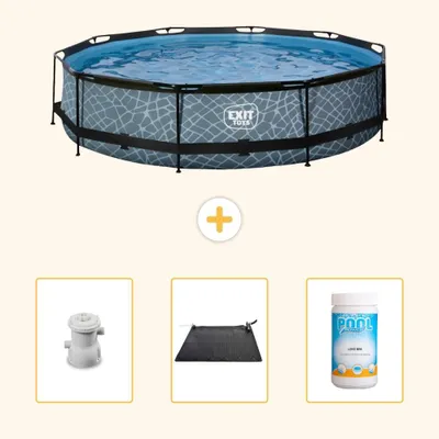Obrázok produktu pre Výstupný bazénový obklad – vzhľad kameňa – 360 x 76 cm – 4-dielny – SCB92