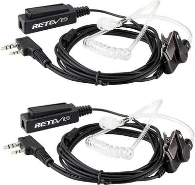 Image de Casque d'écoute pour talkie-walkie Retevis, compatible avec la radio Retevis RT24 RT27 RT22 RT28 (2 PCS)