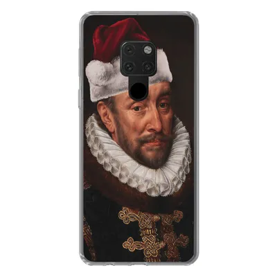 Produktbild von MuchoWow® Handyhülle Schutzhülle Hülle für Huawei P40 Lite Gemälde - Weihnachtsmütze - Alte Meister Silikon Softcase Handy Hülle - Handy