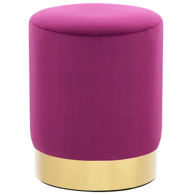 Produktbild von Hocker Lila und Golden Samt 28 x 36 cm