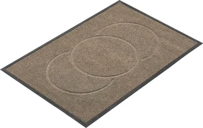 Zdjęcie produktu dla SucceBuy mata zatrzymująca brud 1194 x 813 mm, wycieraczka do wnętrz i na zewnątrz, mata czyszcząca o grubości 7 mm, elegancka mata do drzwi z antypoślizgowym spodem TPE, zmywalna mata wejściowa do korytarzy, balkonów i garaży, brązowa