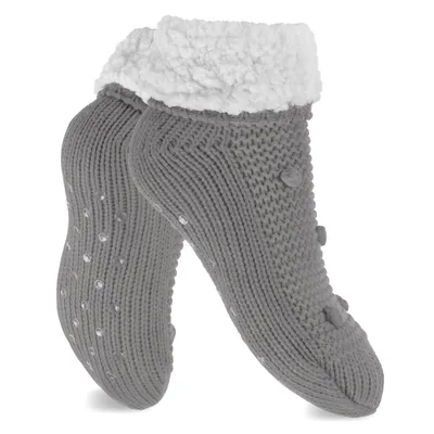 Produktbild von Footstar Damen weiche Winter Socken Stoppersocken ABS - Grau 35-38