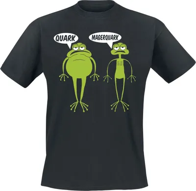 Produktbild von Tierisch T-Shirt Herren Quark Magerquark schwarz 4XL