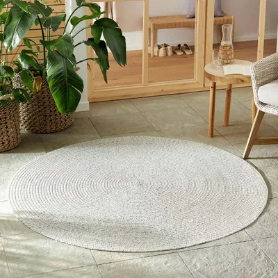 Produktbild von Hanse Home Braided In- & Outdoorteppich Rund Trenzado Hell Mélange