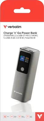 Image de Verbatim Power Bank 27000 Gris
