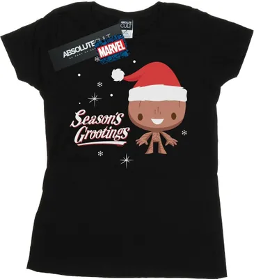 Produktbild von Marvel - "Season's Grootings" T-Shirt für Damen BI48929 (M) (Schwarz)