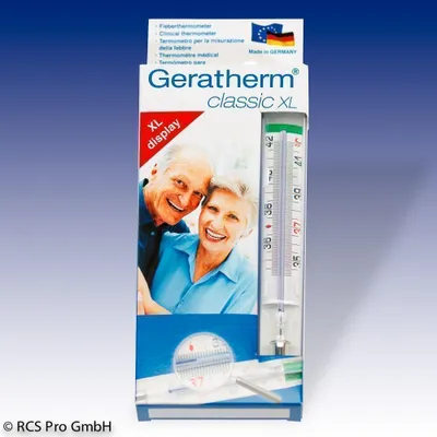 Obrázok produktu pre Geratherm classic XL bez ortuťového teplomera s lupou 1 ks