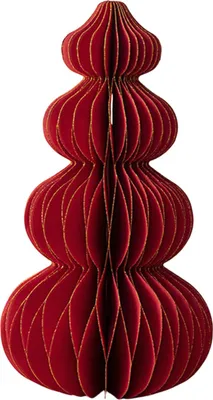 Produktbild von Weihnachtsbaum-Hängeornament-Set, einfache Montage, festliche Hängedekoration, 3D-Wabenpapierdekoration