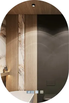 Image de Miroir de salle de bain, éclairage à intensité variable, fonction anti-buée, miroir