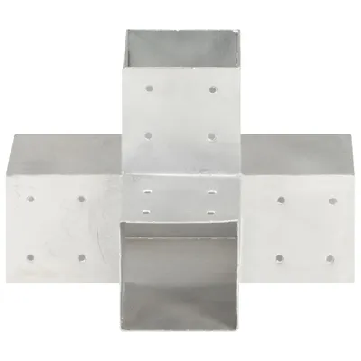 Produktbild von vidaXL Pfostenverbinder X-Form Verzinktes Metall 101 x 101 mm
