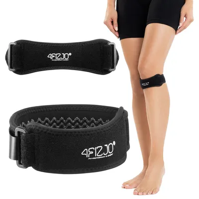 Produktbild von 4FIZJO Patellabandage, Universalgröße, Unterkniebandage mit Geleinlage, Patella Stabilisator