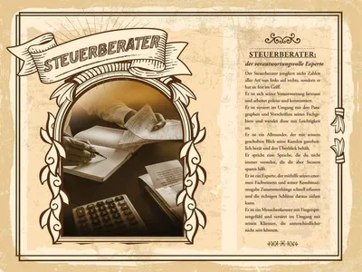 Produktbild von vianmo Holzschild 30x40 cm Steuerberater Experte Steuern Beruf Arbeit