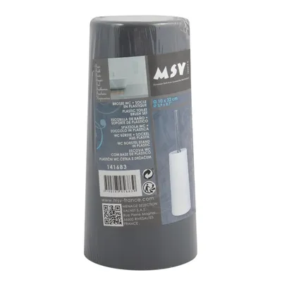 Produktbild von MSV WC Bürste Toilettenbürste Klobürste WC Garnitur aus PP Ø 10 x 22 cm Anthrazit