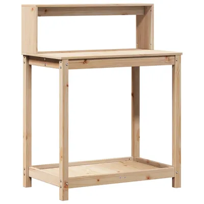 Obrázek produktu pro vidaXL Sázecí stolek s policemi 82,5x50x109,5 cm z masivního borovicového dřeva