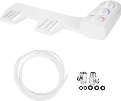 Obrázok produktu pre 3/8 závitový bidetový nástavec s horúcou a studenou vodou Dvojitá tryska WC Bidet Sprayer Standard