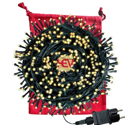 Produktbild von HEM Weihnachtsbeleuchtung Außen - LED Weihnachtsbeleuchtung innen - 720 Lichter 54 m Kabel - Weihnachtsbaum Beleuchtung - Büschellichterkette Warmes Licht