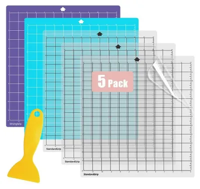 Obrázok produktu pre Omgoods – Súprava 5 PVC rezacích podložiek, 12 x 12 palcov, pre zariadenie Silhouette Cameo