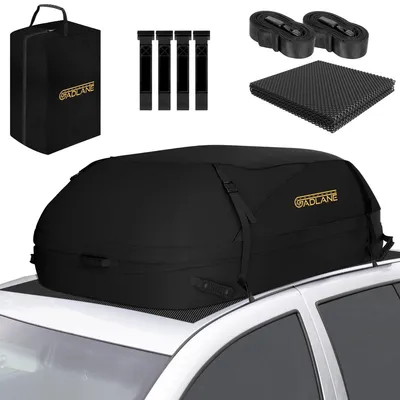 Produktbild von Dachbox Dachtasche Autodachtasche - 400 Liter - Wasserdicht - Schwarz - Für Auto mit und ohne Dachträger