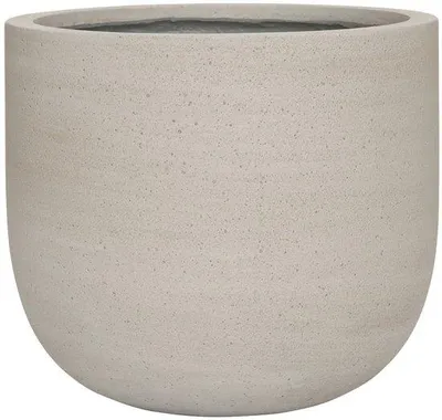 Produktbild von Pottery pots – Pflanzkübel – Cody M – Ø 37 cm x H 33 cm – Für drinnen und draußen – Beige gewaschen/Grau