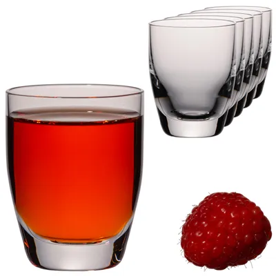 Produktbild von IMPERIAL glass Shotgläser 60ml – Schnapsglas Set 6 Stück aus Crystalline Glas Serie "Rom" – für Likör, Schnaps & Digestifs Spülmaschienfest