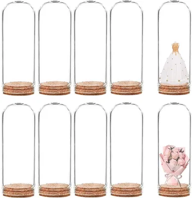 Dekorative Fläschchen 20 Stück 40 ml transparent mit Korken