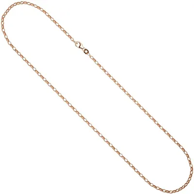 Produktbild von 2,4mm Ankerkette Kette Halskette Halsschmuck 925 Silber Rotgold vergoldet 80cm