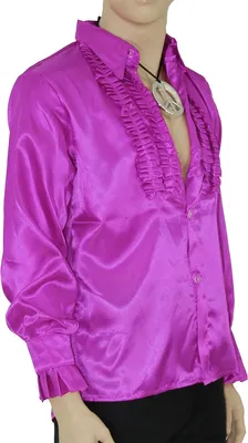 Produktbild von Rüschenhemd lila S - XXL, Größe:M