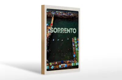 Produktbild von Holzschild Reise 20x30cm Sorrento Italien Meer Urlaub Reise