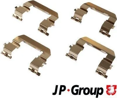 Obrázok produktu pre JP GROUP 3664003810 Sada príslušenstva predných brzdových doštičiek pre HYUNDAI SANTA FÉ II (CM) pre KIA SORENTO II (XM)