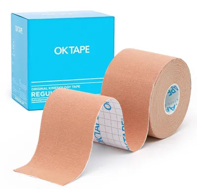 Immagine prodotto di Cerotto kinesiologico, 5 cm x 5 m, color beige, 1 rotolo, cotone/Spandex