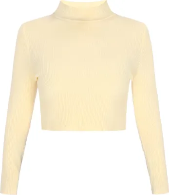 Image de Pull pour femme SWIRLY - jaune, taille M