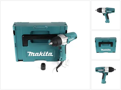 Obrázok produktu pre Makita TW0200J, Rázový uťahovák, Čierna, Modrá, 200 Nm, 2200 ot/min, AC, 380 W