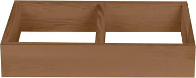Produktbild von Weinregal 60 cm, Sockel 45 cm breit, braun gebeizt, Holz