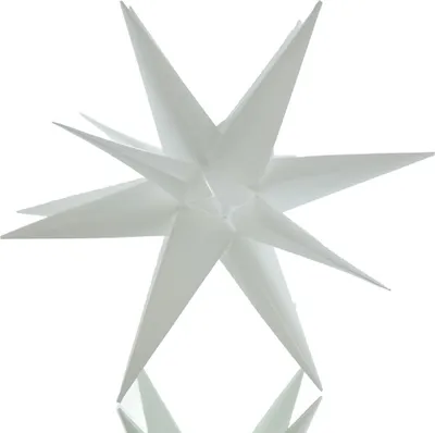 Produktbild von Lumineo LED Weihnachtsstern Weiß Ø 30 cm warmweiß - Kunststoff