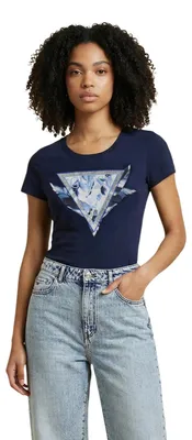 Produktbild von Guess Damen T-Shirt Blau 515273 : Größe - S Größe: S