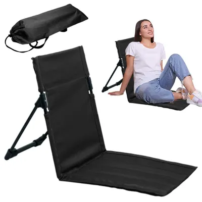 Image de Chaise de plage pliable avec dossier, idéale pour des activités de plein air confortables