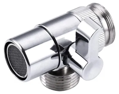 Produktbild von 3-Wege-Diverter Ventil Wasserhahn Umschaltventil Adapter Für Dusche Und Badewanne Einfache Montage Ohne Werkzeug