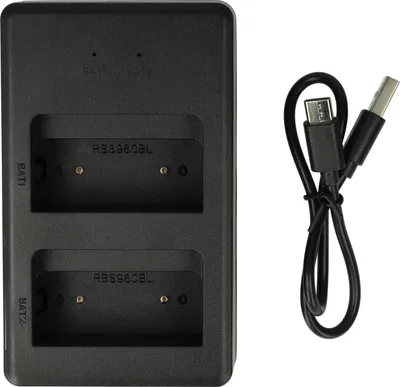 Produktbild von vhbw Dual-Ladegerät Ersatz für Scanreco 17162, 16131, 1026, 592, 708031757, 13445 für Funkgerät-Akkus - Ladestation + USB-C Kabel, 7,2 V, 0,6 A