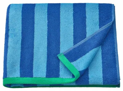 Produktbild von IKEA SLÅNHÖSTMAL Badetuch 70x140cm blau gestreift
